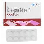 キュエル-200 キュエル、ジェネリックセロクエル、クエチアピン200mg